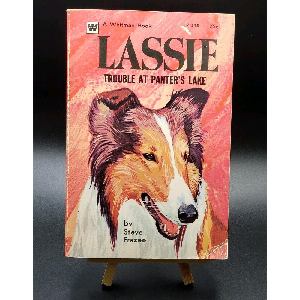 Vintage Lassie: Trouble At Panter's Lake Book A Whitman Book (P11515)!!